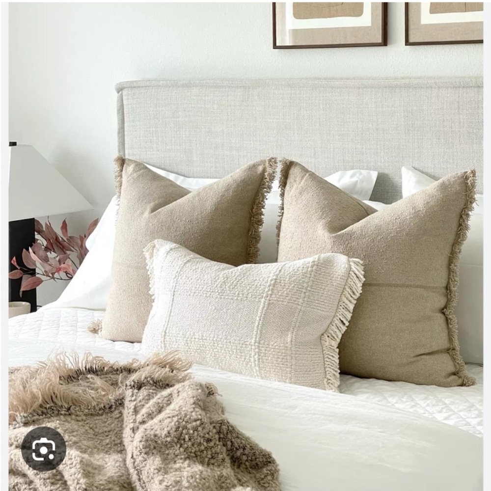 Studio McGee oversized woven lumbar pillows